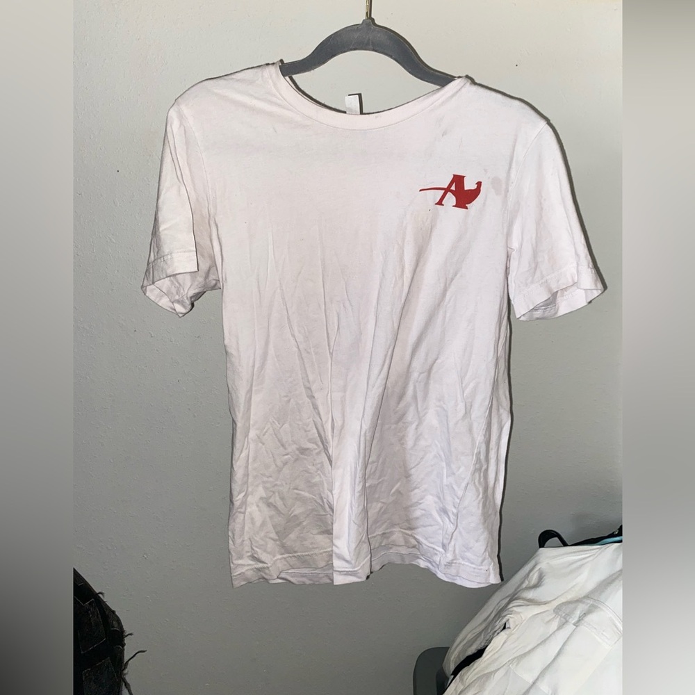 White and red lifeguard Tee